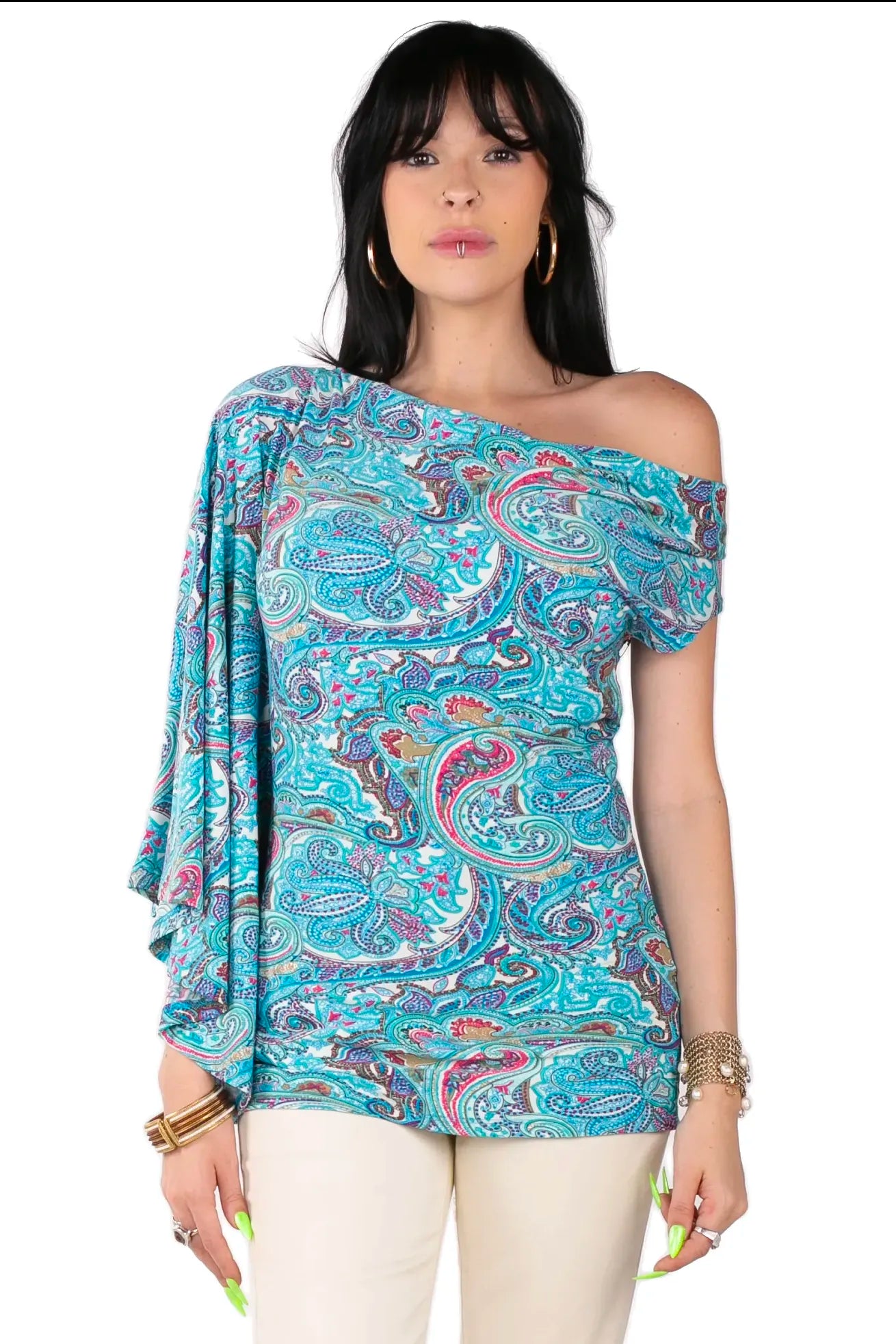 Mixed Signals One Shoulder Top