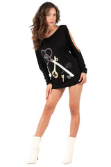 Keys To Chaos Graphic Dress