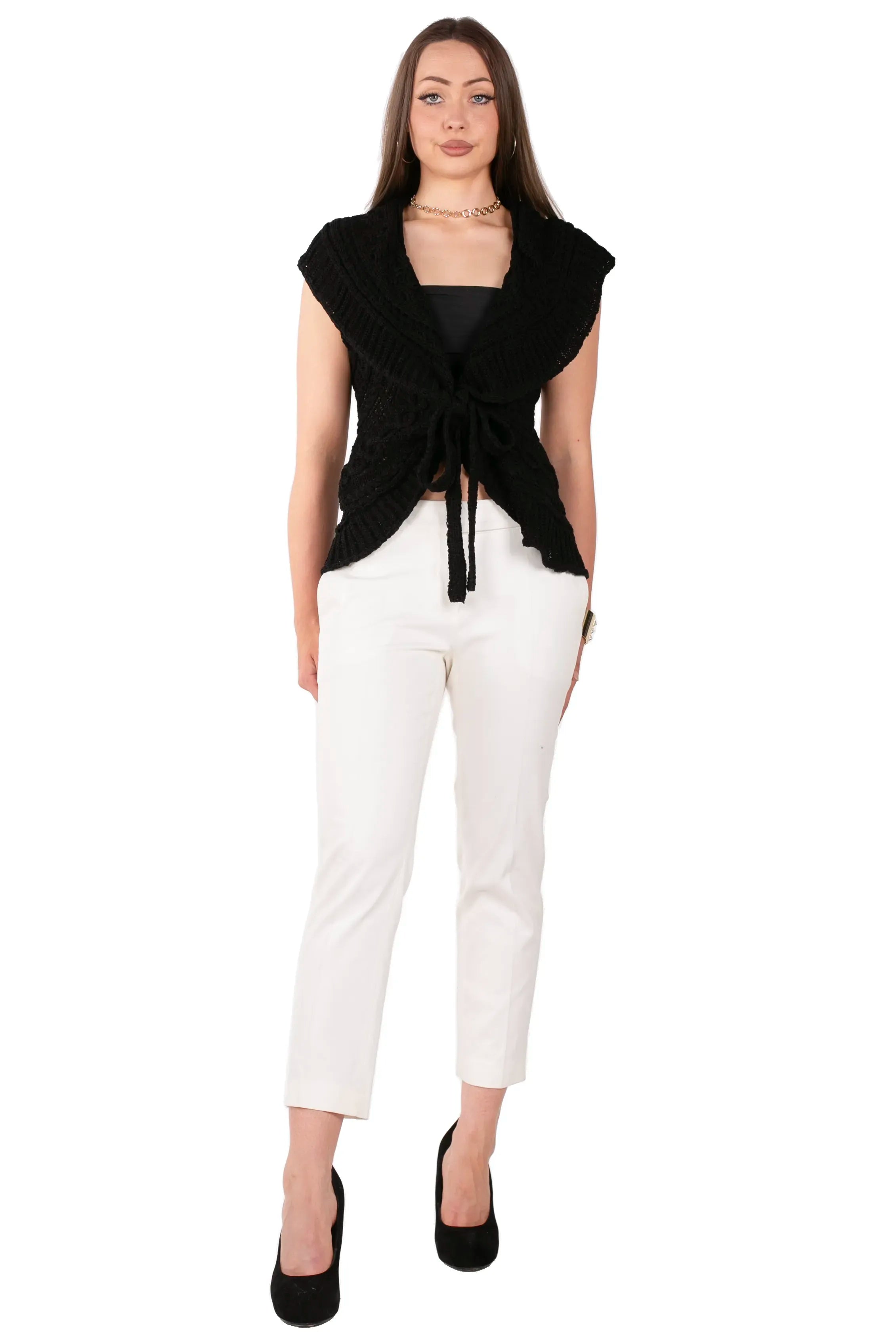 Petal Crush Tie-Front Vest