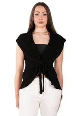 Petal Crush Tie-Front Vest