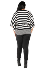 Monochrome Mirage Kimono Top