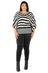 Monochrome Mirage Kimono Top