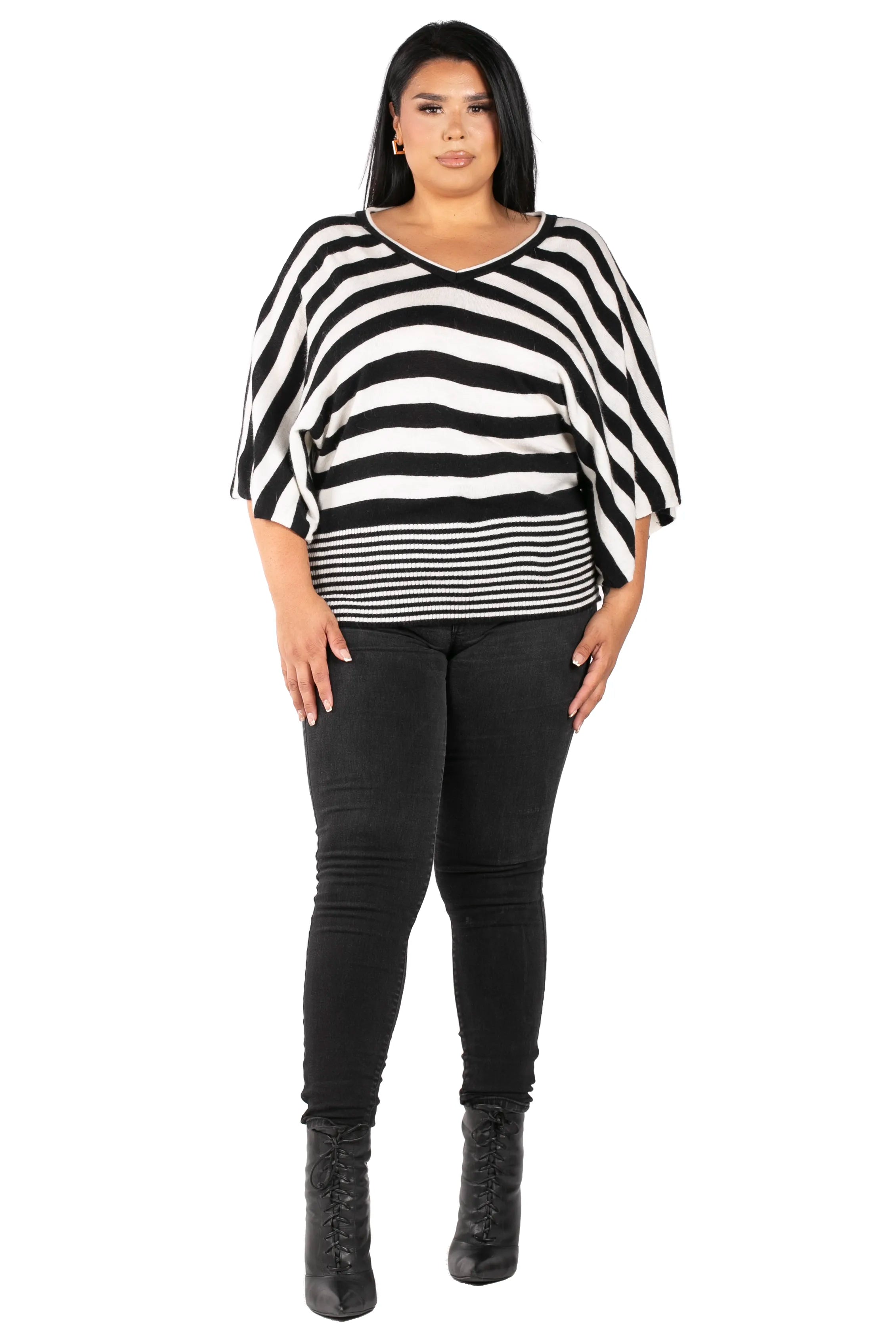 Monochrome Mirage Kimono Top