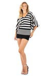 Monochrome Mirage Kimono Top