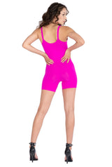 Y2K Rubber Shine Seamless Bodysuit Romper