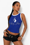 Blue & White Baby Phat Logo Tank
