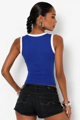 Blue & White Baby Phat Logo Tank