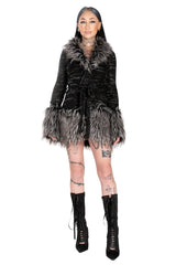 Rich Girl Faux Fur Cardigan