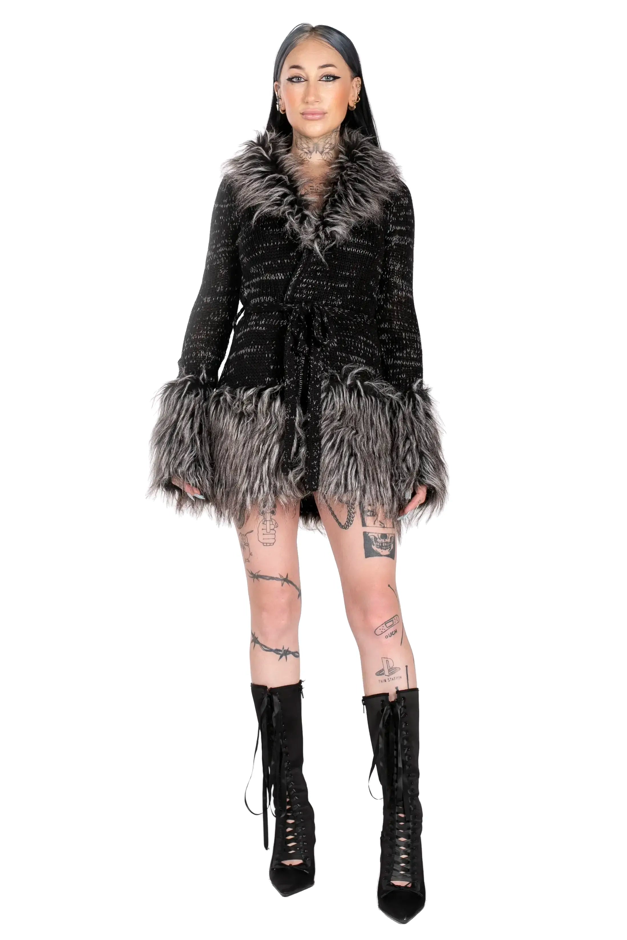 Rich Girl Faux Fur Cardigan
