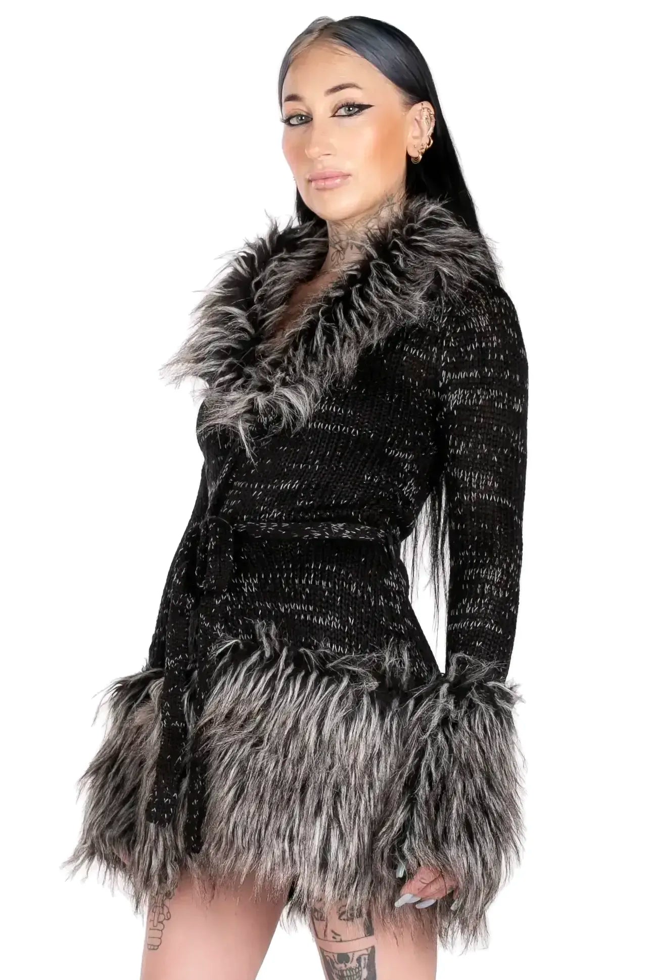 Rich Girl Faux Fur Cardigan