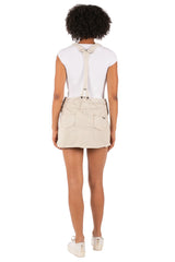 Hale Bob Light Blue Denim Overalls Dress Y2K | Sequin Pocket Mini Skirt Overalls | Adjustable Straps Zip Detail