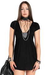 Midnight Icon Brooch Dress