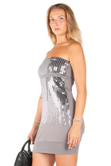 Dazzling StraplessMini-Dress.