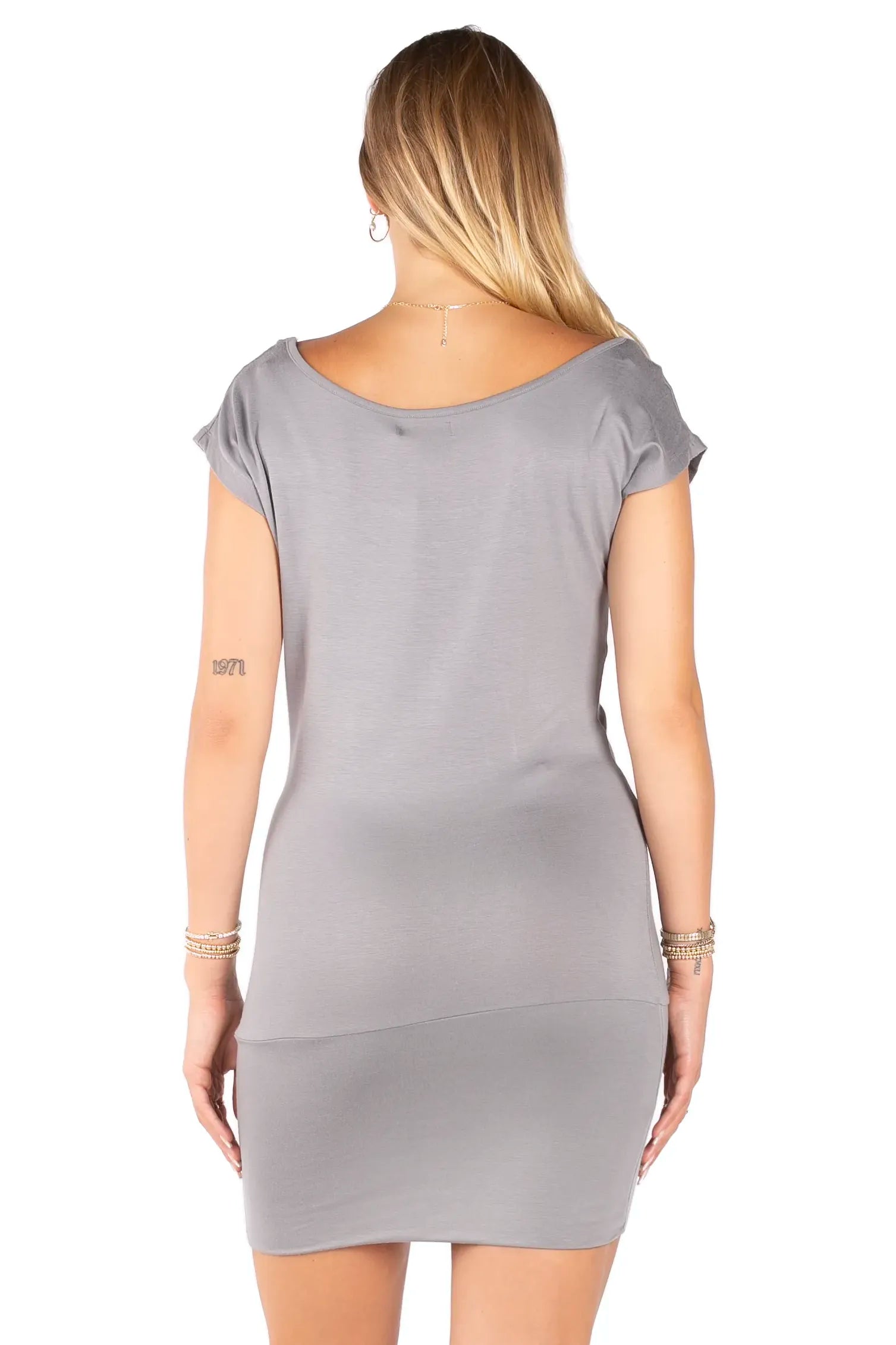 Graphic Print Off-Shoulder Mini Dress – Leopard "PARTY" Animal Tunic Dress