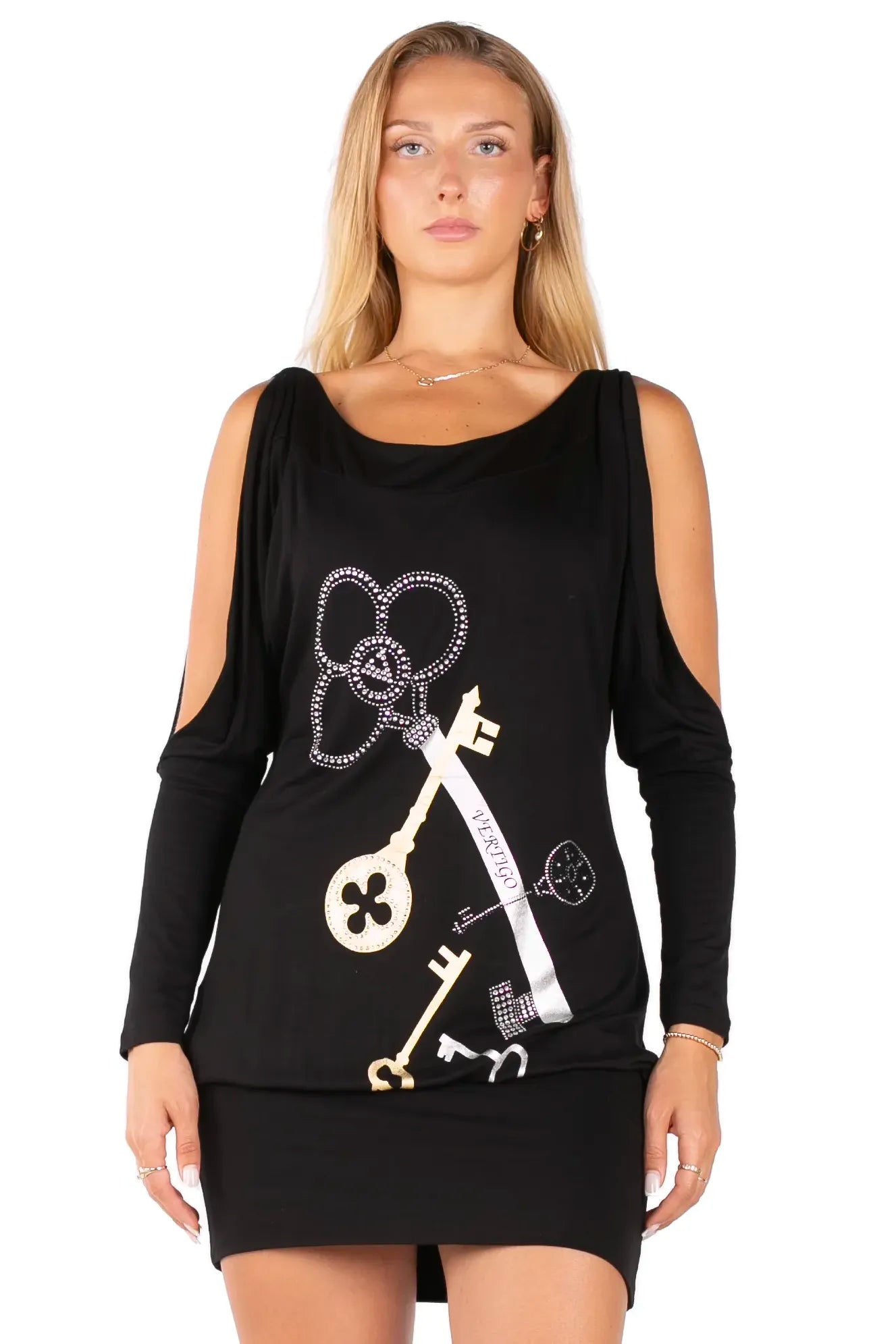 Keys To Chaos Graphic Dress
