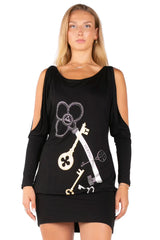 Keys To Chaos Graphic Dress