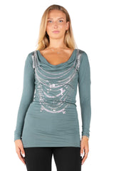 Chain Reaction Cowl Dress