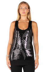 After Party Sequin Racerback Tunic