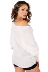 Sequin Fringe Fuzzy Sweater