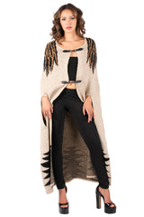 Eagle Intarsia Maxi Cardigan