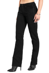 Vertigo Effect Straight Leg Jeans