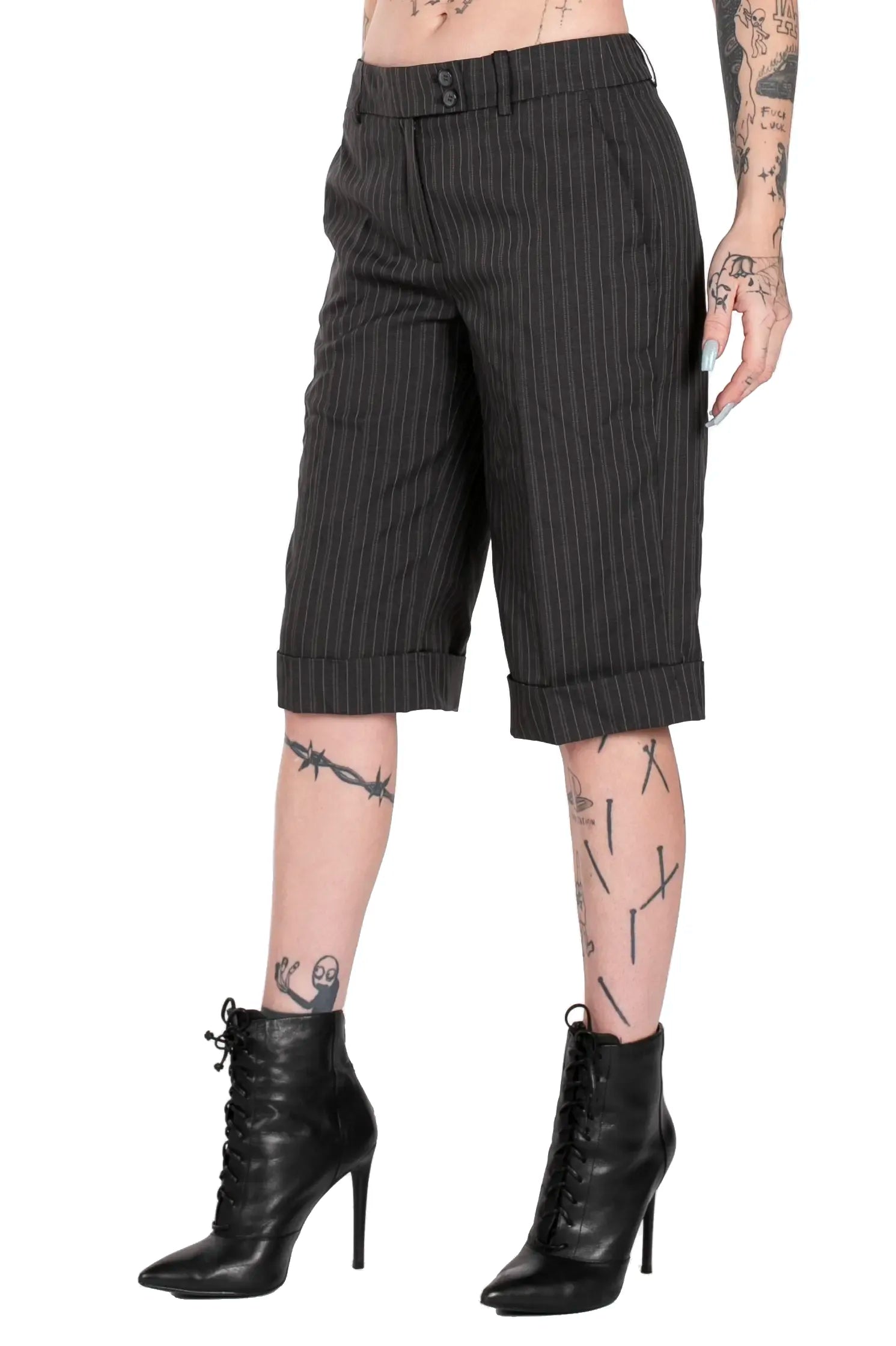 City Girl Pinstripe Capris