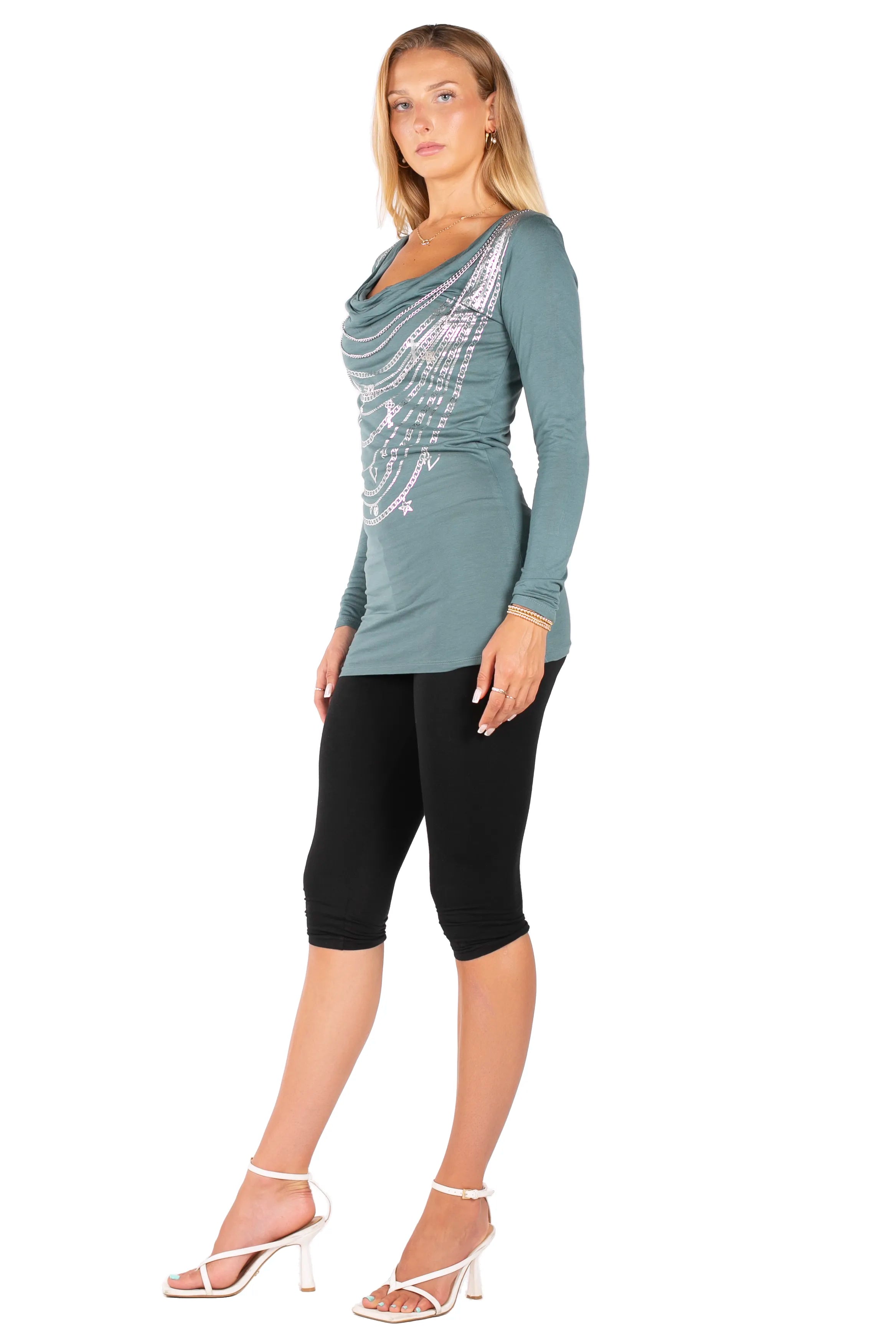 Chain Reaction Cowl Dress
