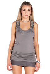 Too Famous Embellished Tunic Dress