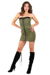 Hot Gossip Ruched Mini Dress
