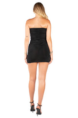 Strapless Ruched Mini-dress