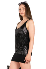 EmbellishedRacerback Tunic.