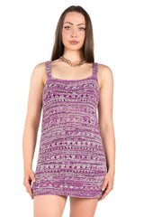 Two-tone Wide-Strap Knit Tank.