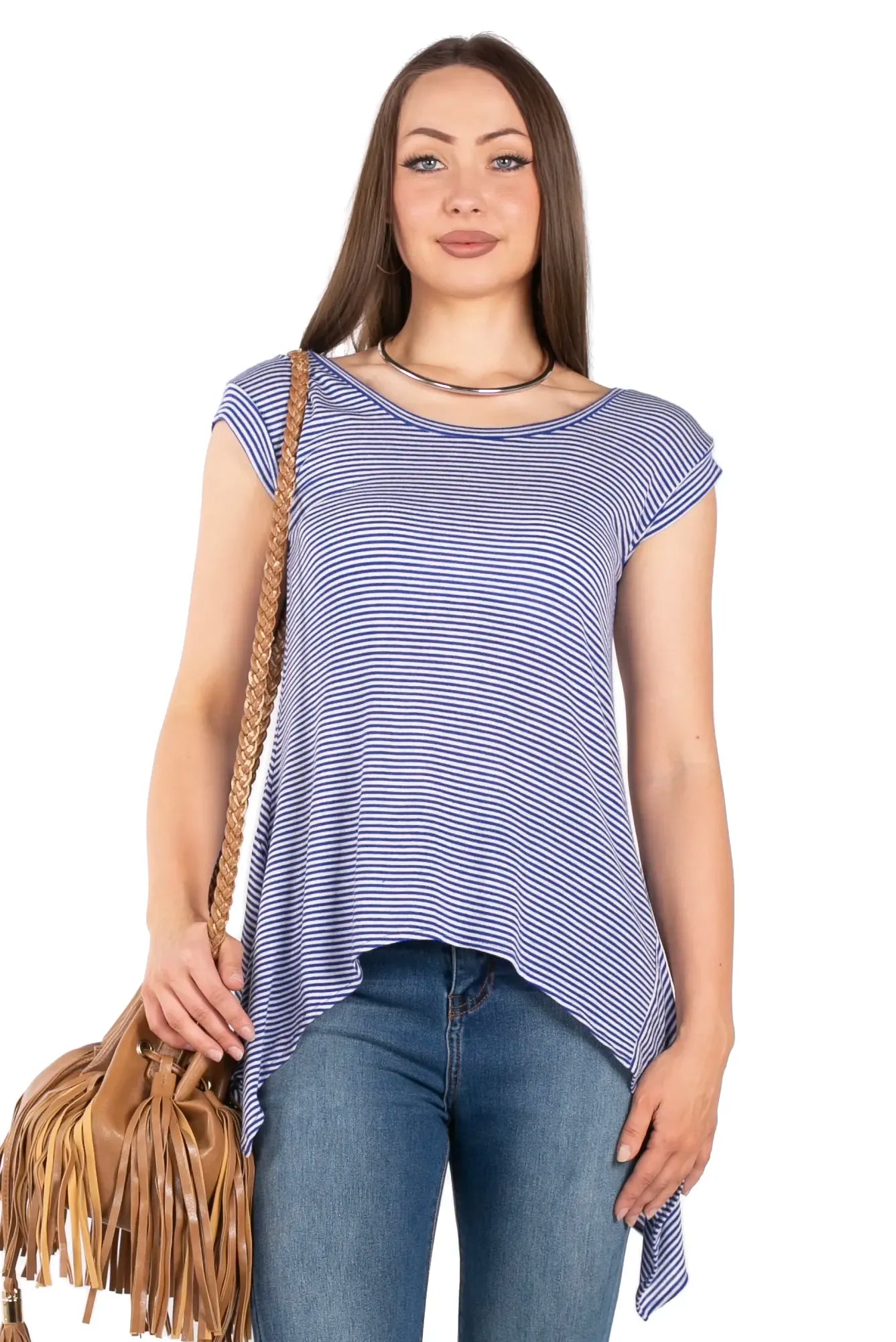 Downtown Stripe Knit Tee