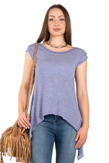 Downtown Stripe Knit Tee