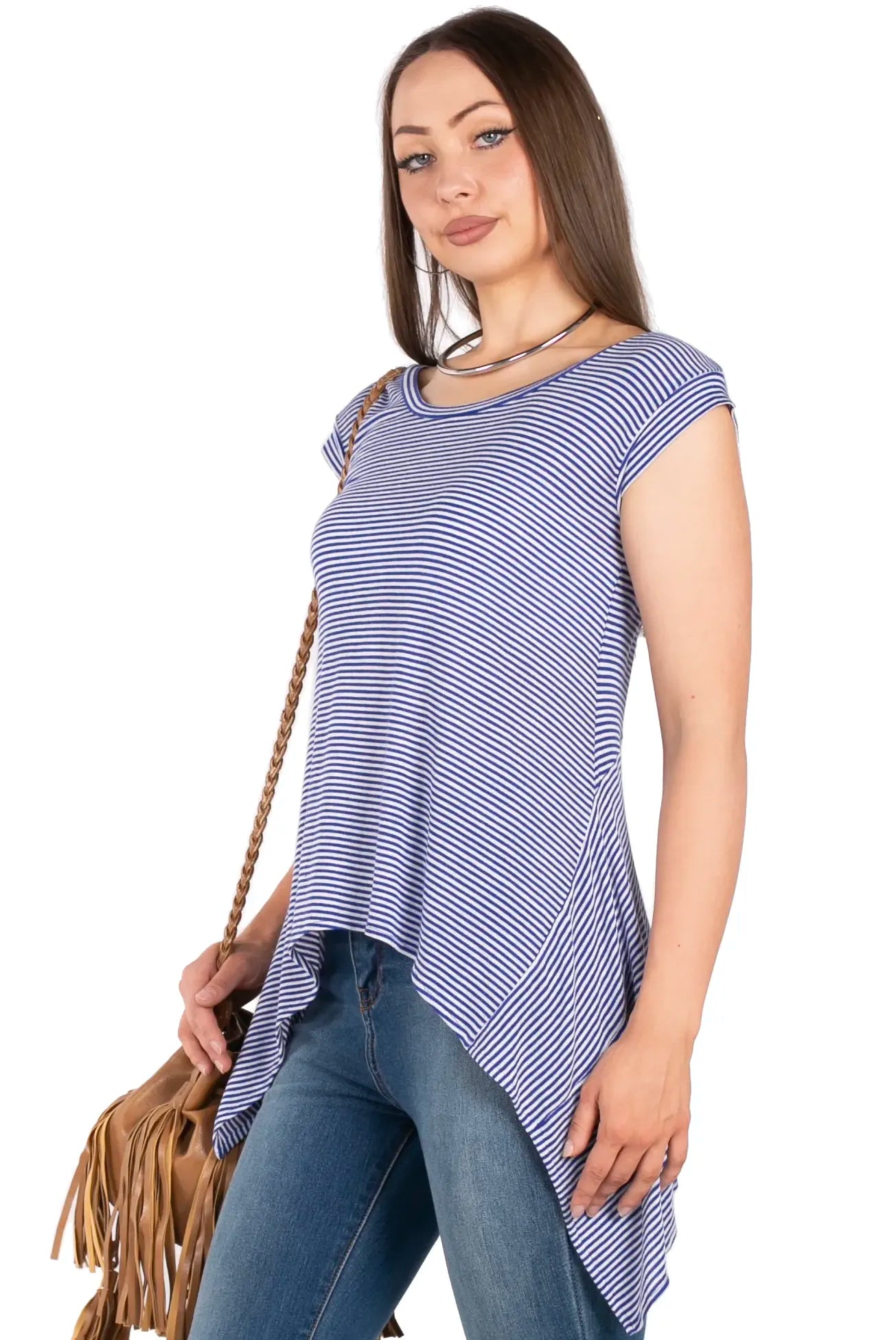 Downtown Stripe Knit Tee