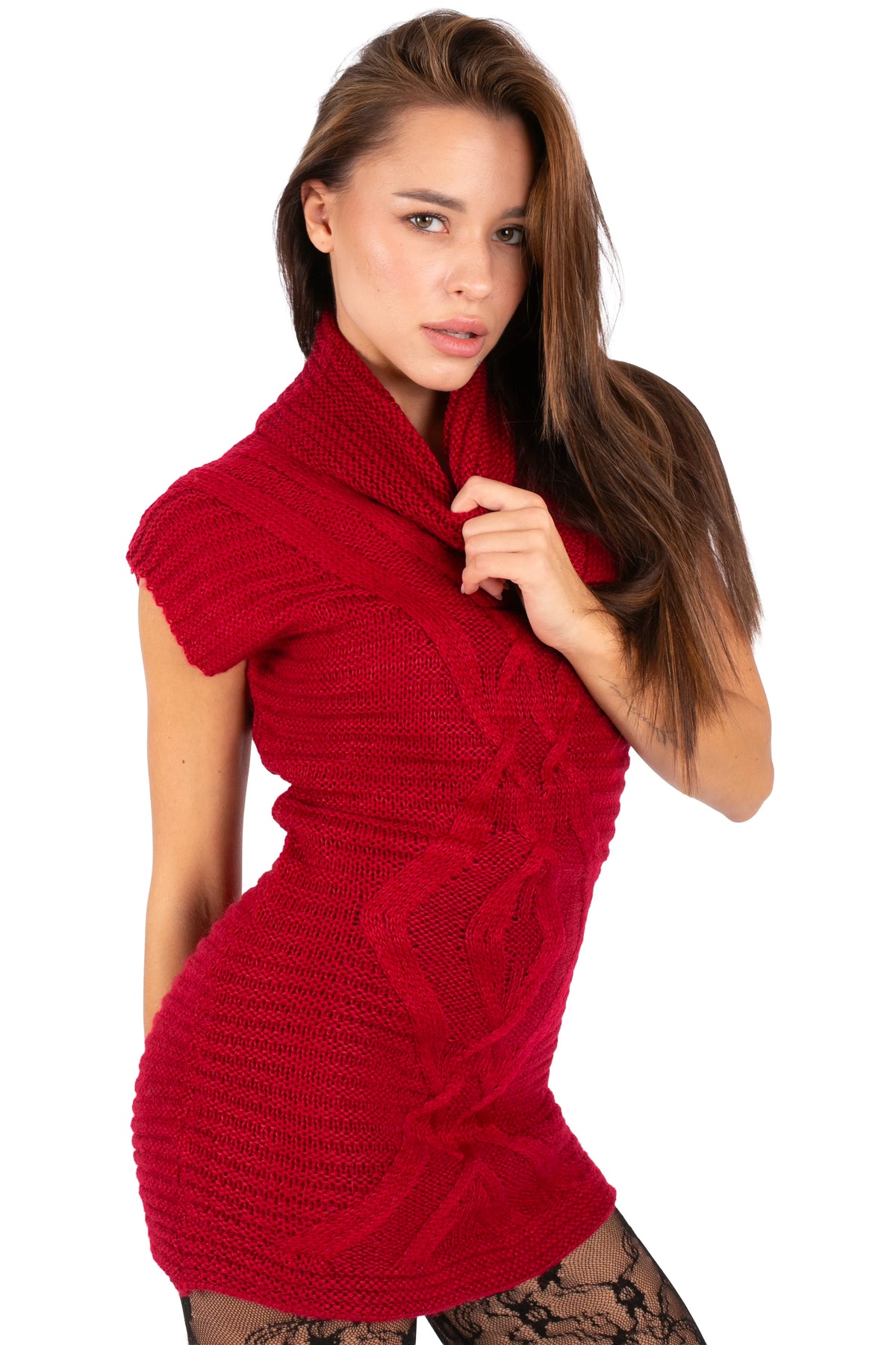 Sienna Cable Knit Mini Dress