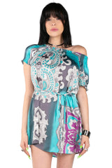 Runway Paisley Mini Dress