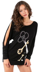 Keys To Chaos Graphic Dress