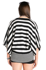Monochrome Mirage Kimono Top
