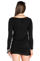 LipstickBullets Long-Sleeve Graphic Tunic.