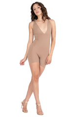 Y2K Rubber Shine Seamless Bodysuit Romper