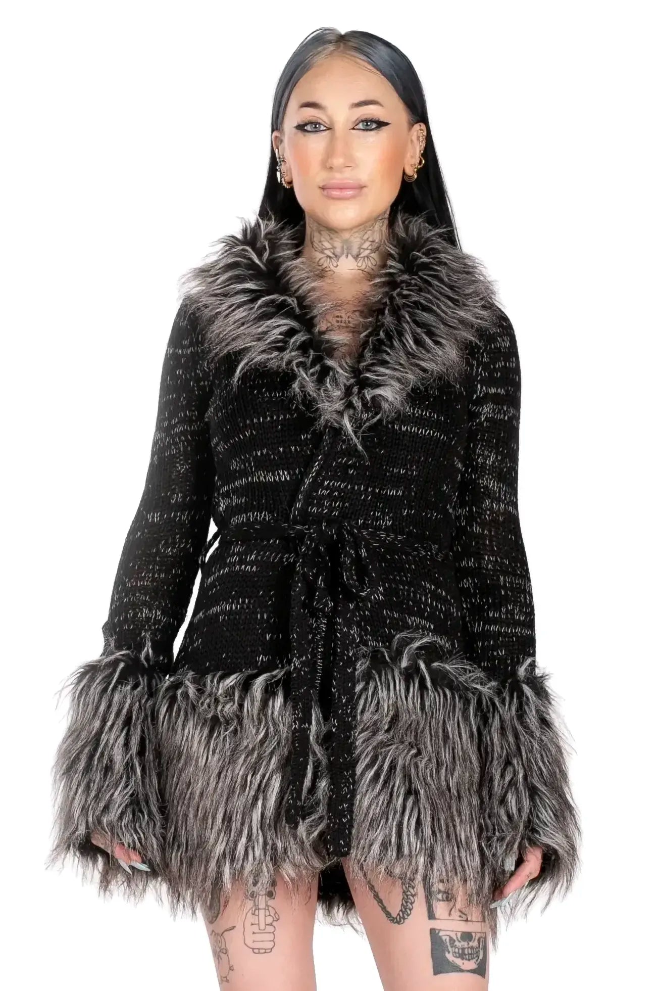 Rich Girl Faux Fur Cardigan