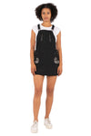 Hale Bob Light Blue Denim Overalls Dress Y2K | Sequin Pocket Mini Skirt Overalls | Adjustable Straps Zip Detail