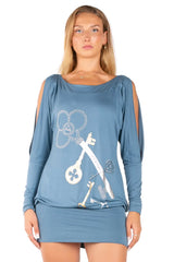 Keys To Chaos Graphic Dress