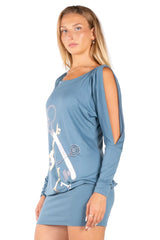 Keys To Chaos Graphic Dress