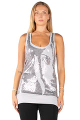 After Party Sequin Racerback Tunic