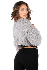 Fuzzy Cropped Shrug