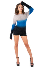 Ombre Fuzzy Knit Sweater