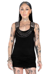 Too Famous Embellished Tunic Dress