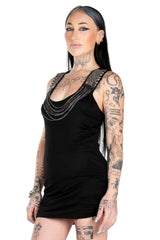 Too Famous Embellished Tunic Dress